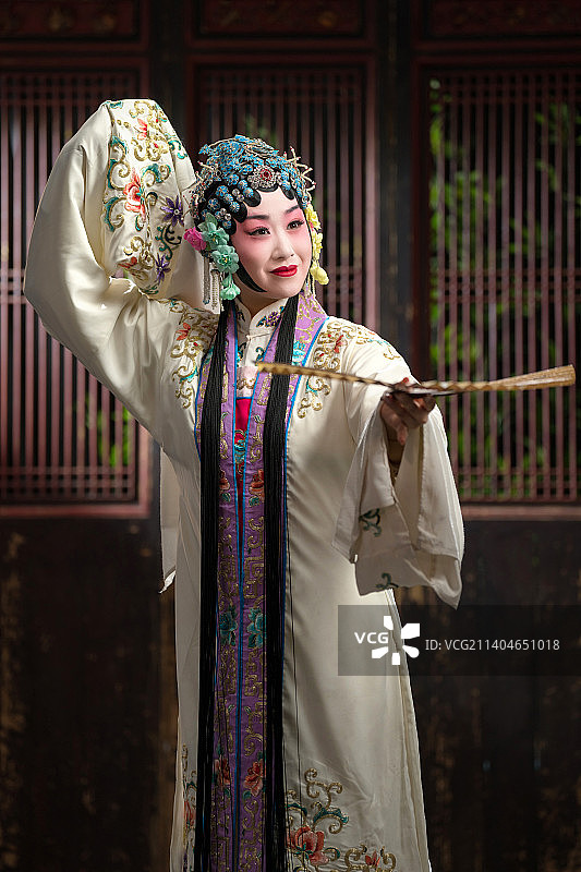 京剧演员戏曲表演图片素材