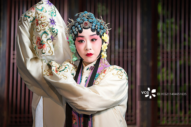 京剧演员戏曲表演图片素材