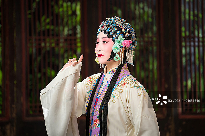 京剧演员戏曲表演图片素材