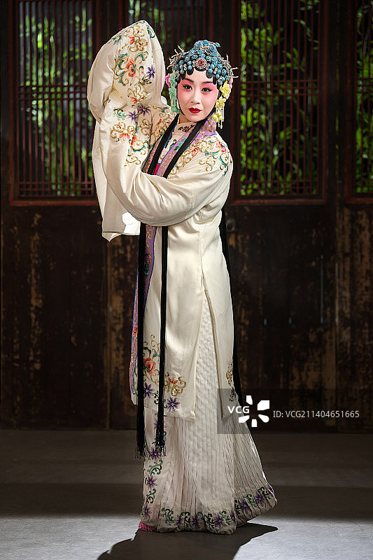 京剧演员戏曲表演图片素材