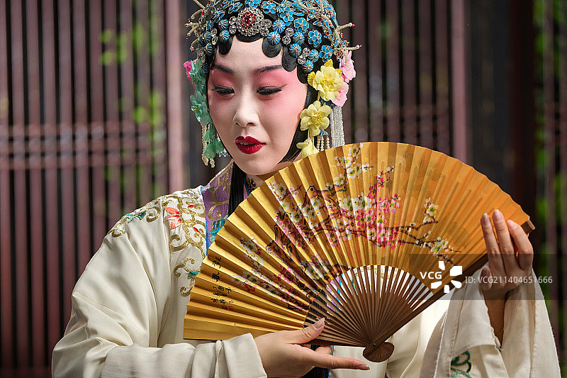 京剧演员戏曲表演图片素材