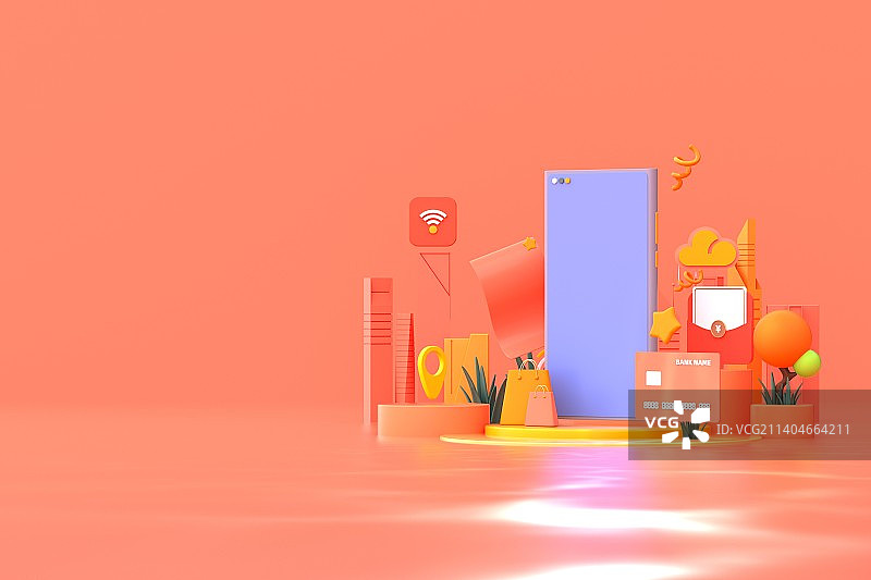 3D渲染互联网网络插画图片素材