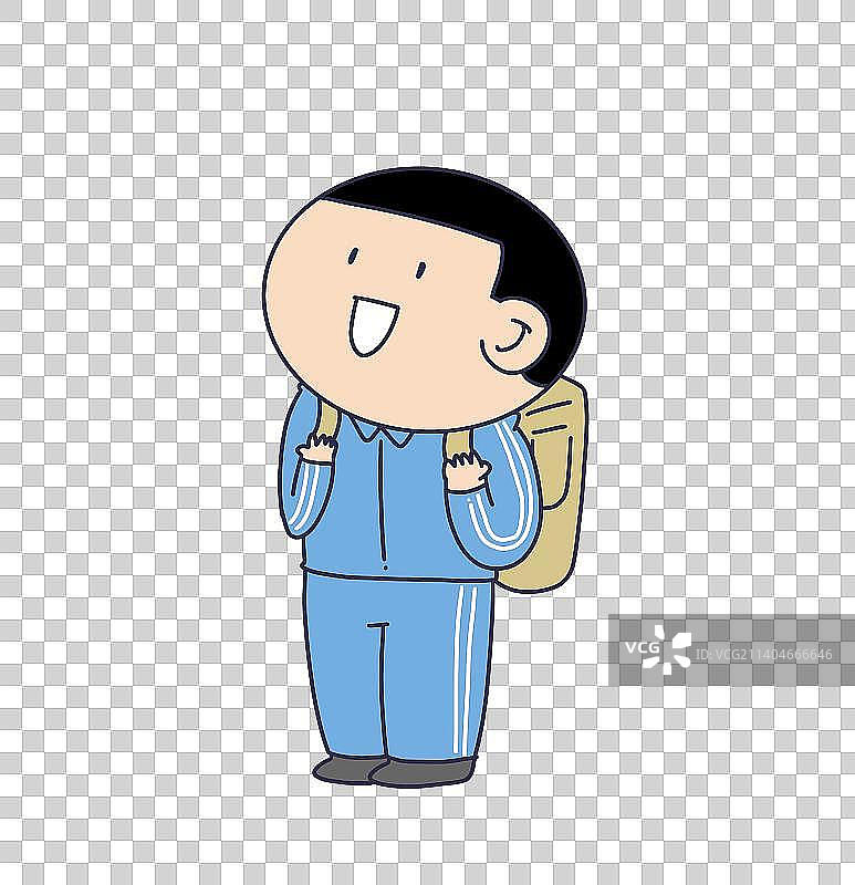元素：上学的学生图片素材