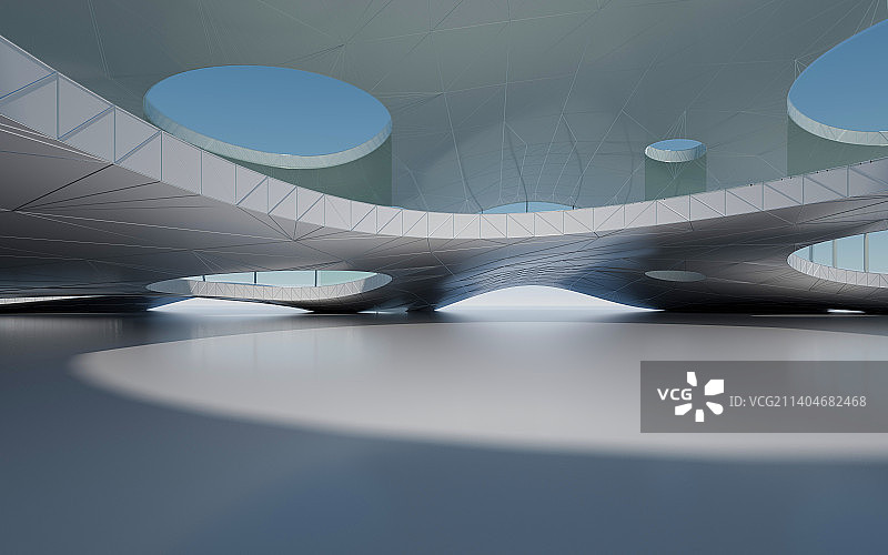 3D渲染建筑通道图片素材