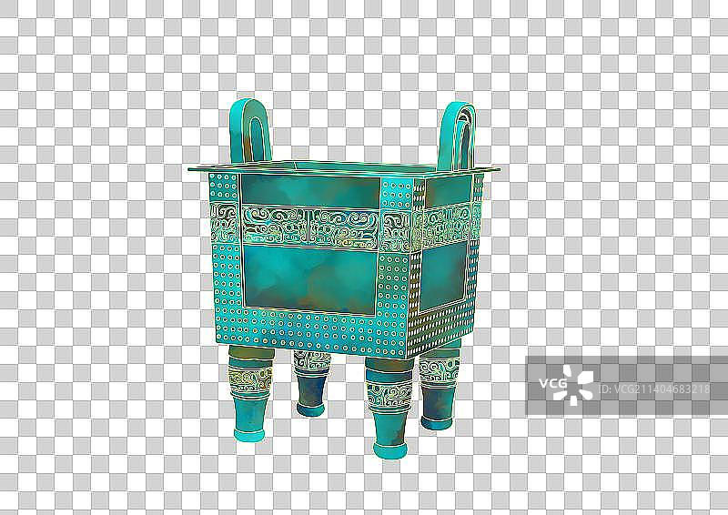 郑州河南博物馆文物杜岭方鼎图片素材