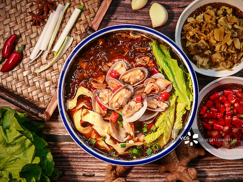 米线 花甲 花甲米线 美味图片素材