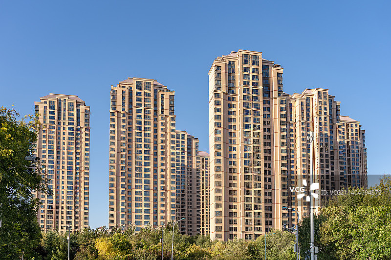 现代城市小区图片素材