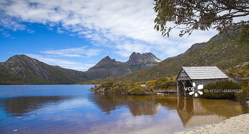 澳洲塔斯马尼亚岛的Dove Lake图片素材