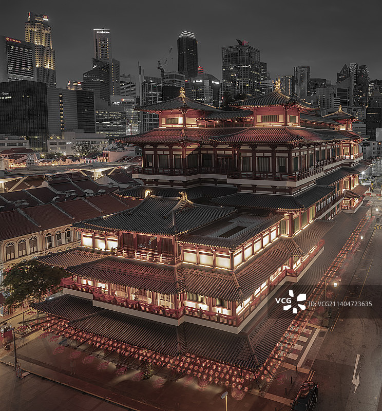 新加坡佛牙寺图片素材