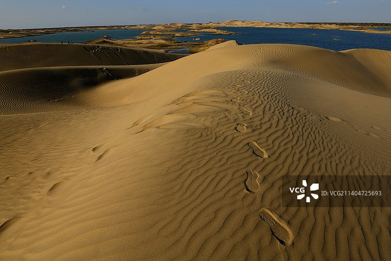 塔克拉玛干沙漠｜仙女湖图片素材