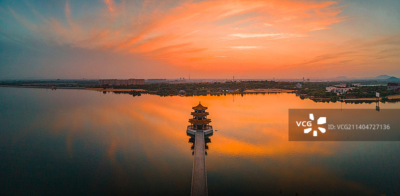 泰安天颐湖图片素材