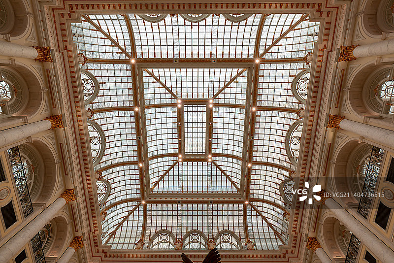澳门伦敦人英式建筑内部空间与穹顶图片素材