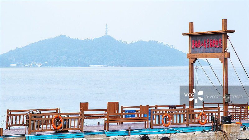 中国安徽省合肥市“巢湖姥山岛”风光图片素材