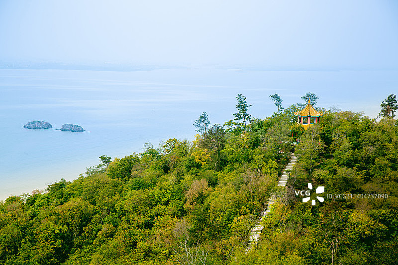 中国安徽省合肥市“巢湖姥山岛”风光图片素材