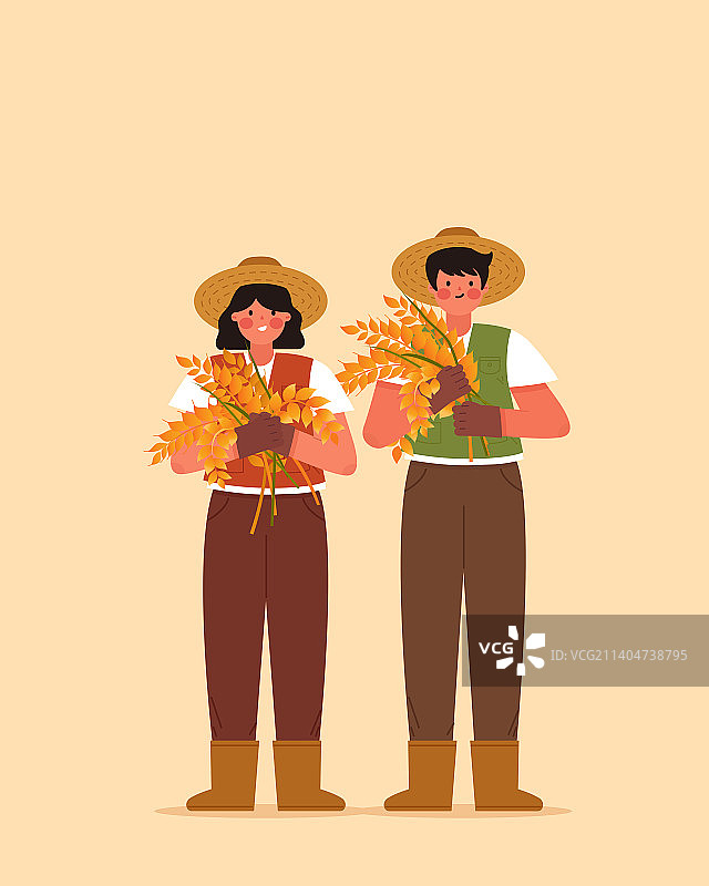 农民丰收季粮食日图片素材