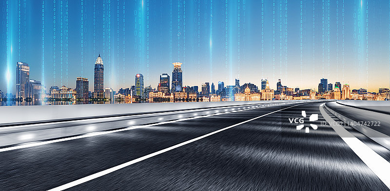 城市建筑天空背景汽车广告背景图图片素材