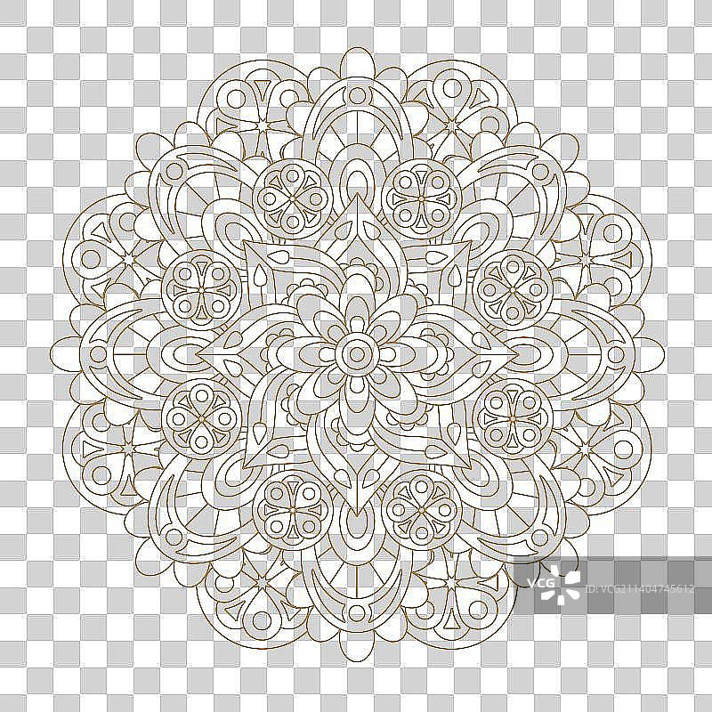 传统金色纹样图案图片素材