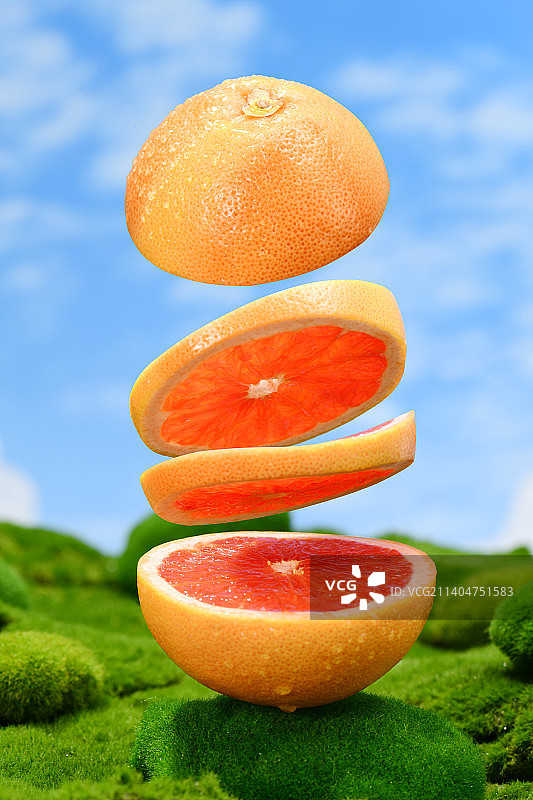 阳光西柚图片素材