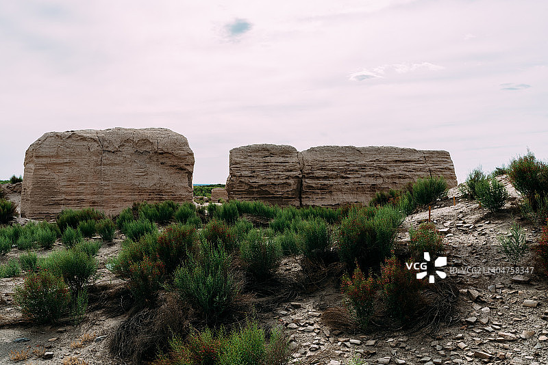 敦煌锁阳城遗址图片素材