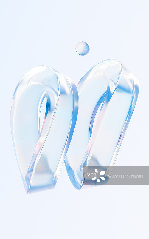 透明渐变玻璃背景3D渲染图片素材