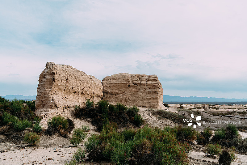 敦煌锁阳城遗址图片素材