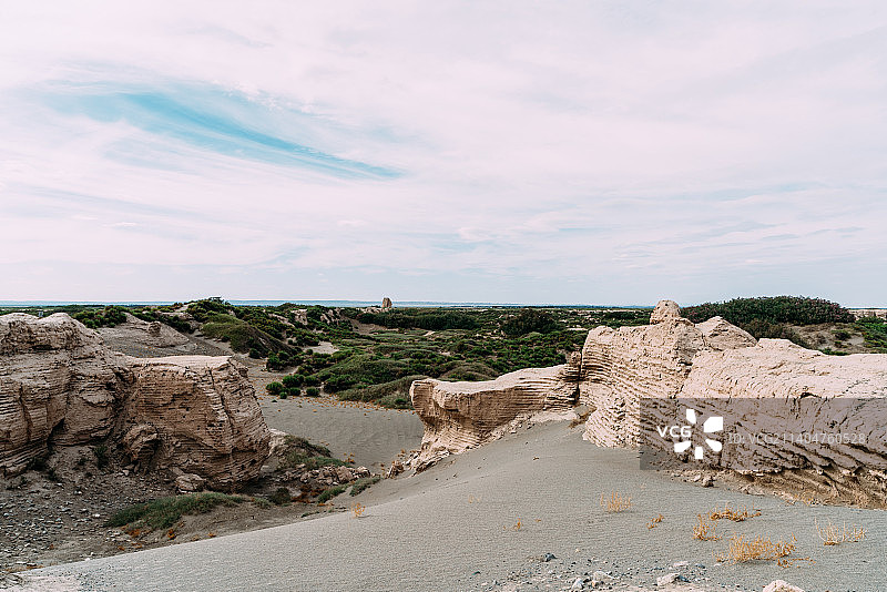 敦煌锁阳城遗址图片素材