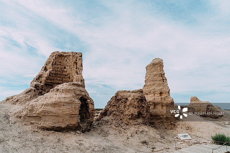 敦煌锁阳城遗址图片素材