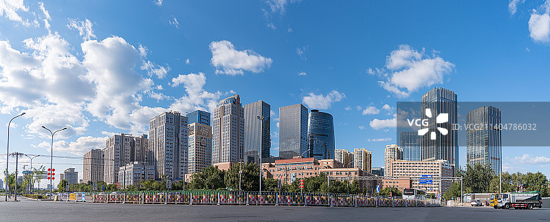 北京丰台地标建筑丽泽商务区全景图片素材