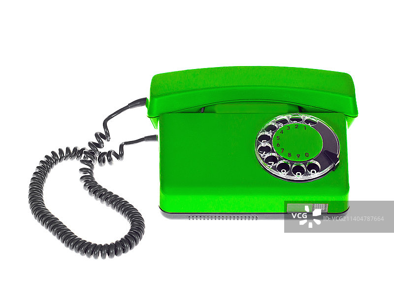 波兰白色背景下的电话特写图片素材