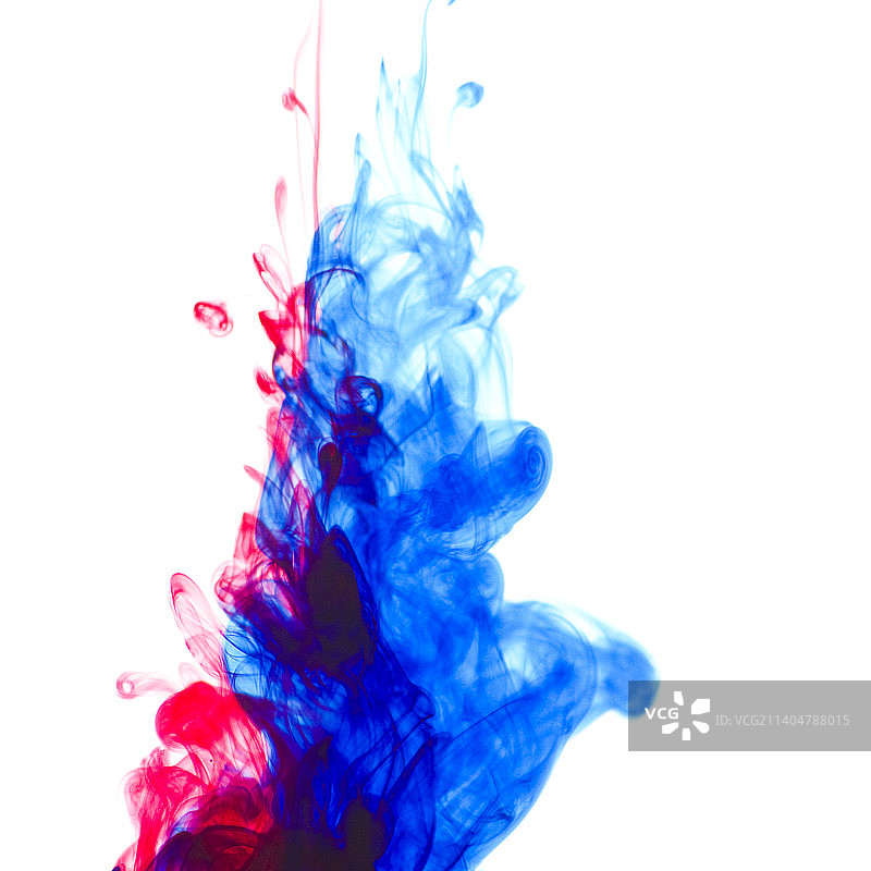 彩色油漆飞溅在白色背景上的特写图片素材