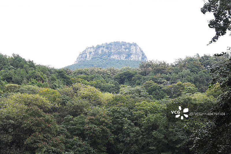 山东枣庄山亭区抱犊崮国家森林公园图片素材