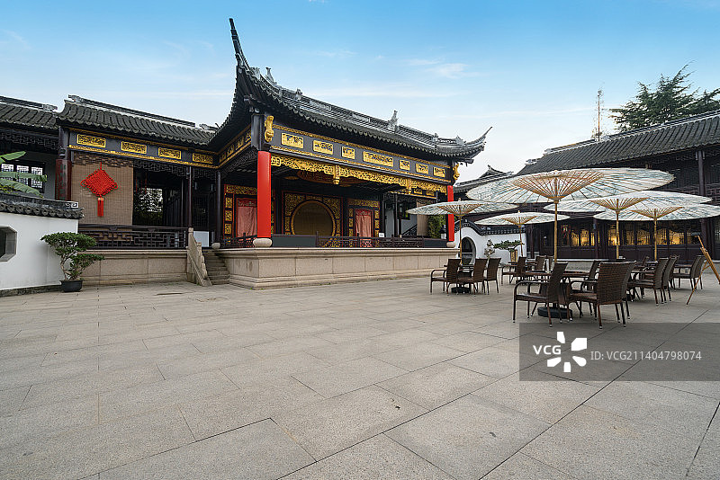 周庄古镇古戏台图片素材