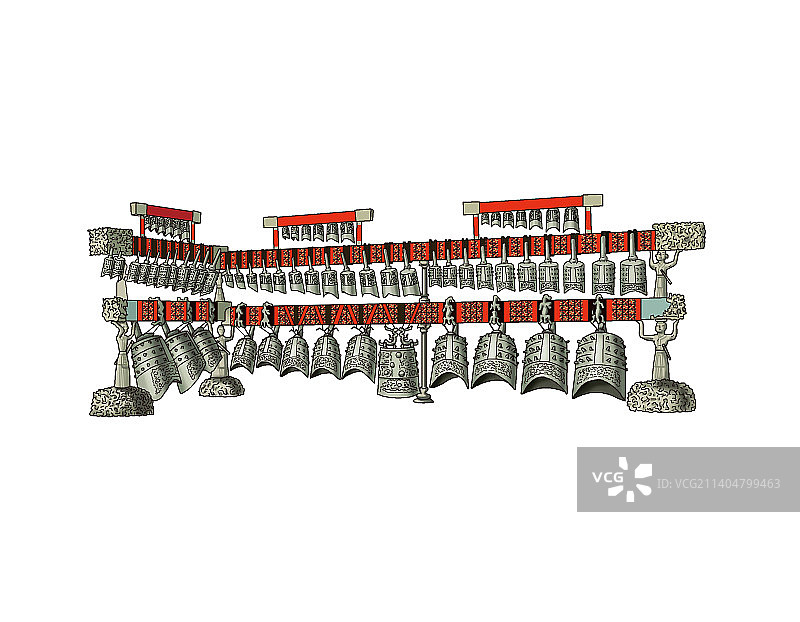 插画：编钟图片素材