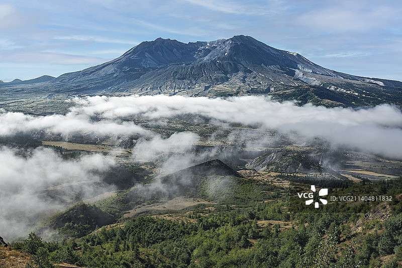 美国华盛顿州的火山景观图片素材