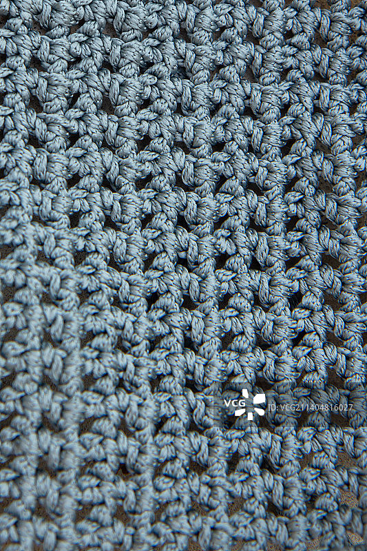 美丽的灰色针织面料背景，针线活图片素材