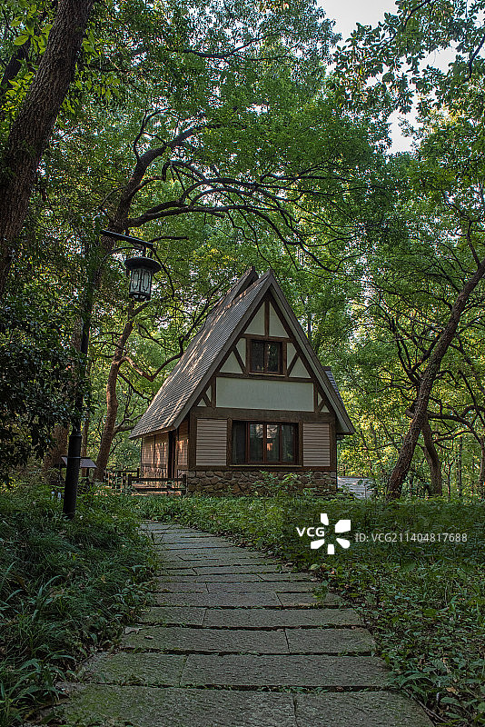 森林小屋图片素材