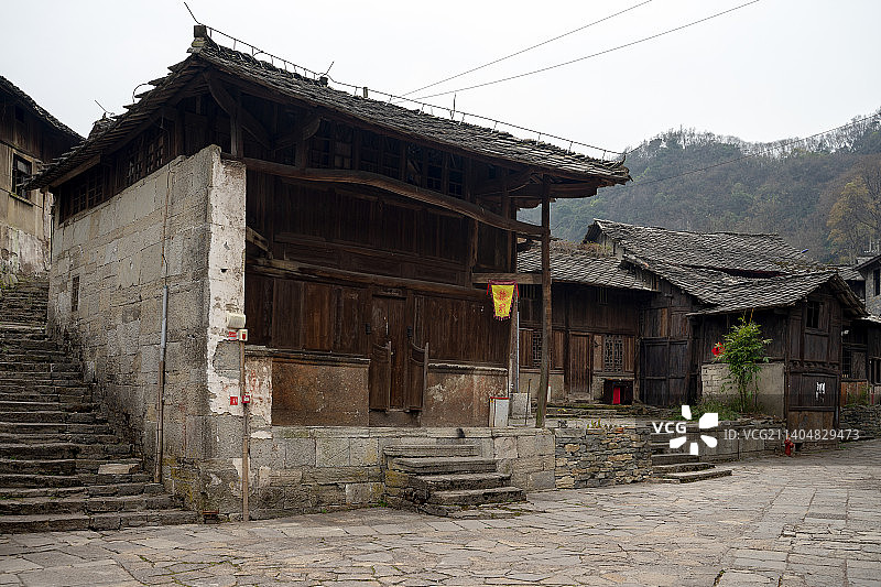 中国贵州省安顺市云峰屯堡云山屯村图片素材