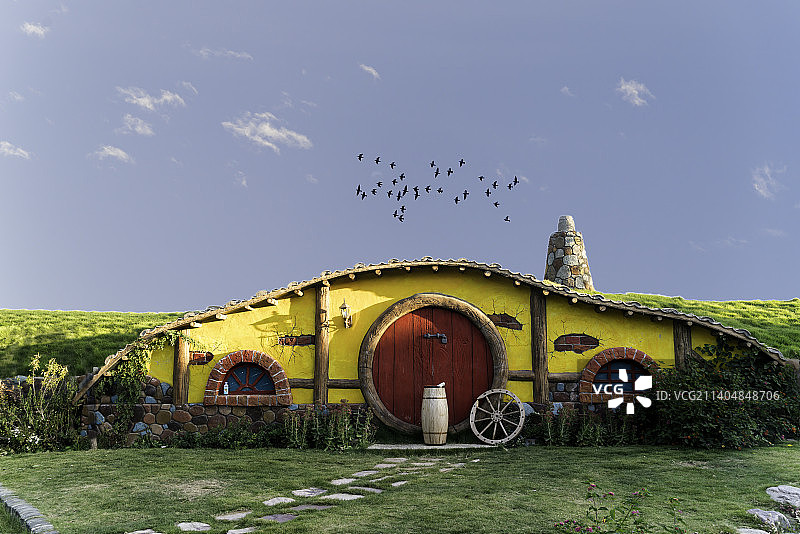 建筑样式，地坑院图片素材