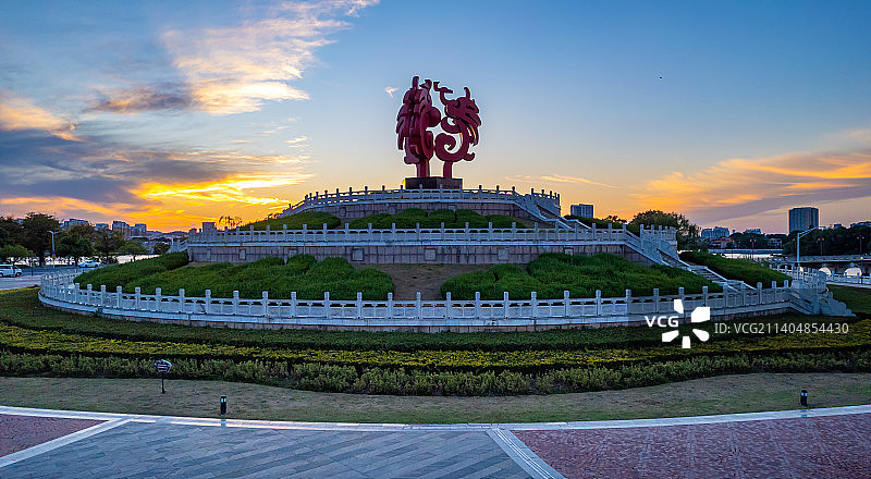 江宁百家湖凤凰广场图片素材