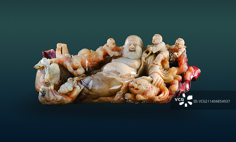 五子弥勒  -高山石图片素材