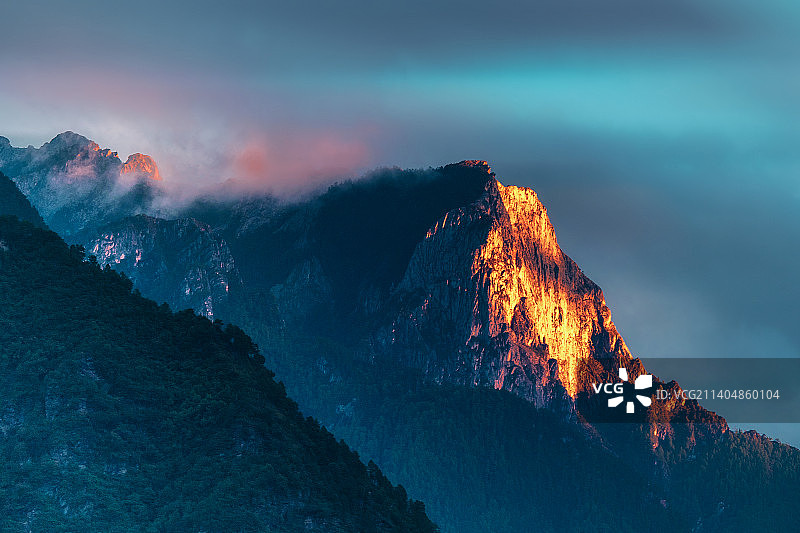 甘孜九龙魁多乡图片素材