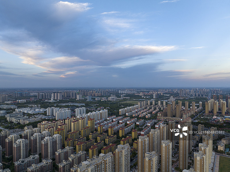 航拍城市建筑群图片素材