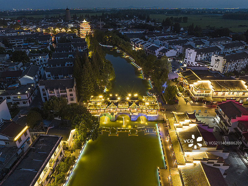 安徽合肥肥西三河古镇景区风光图片素材