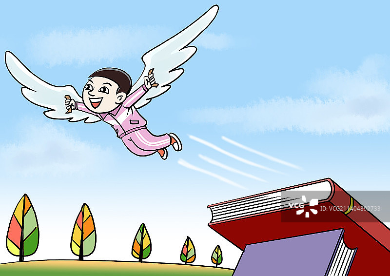知识可以让学生展翅高飞图片素材