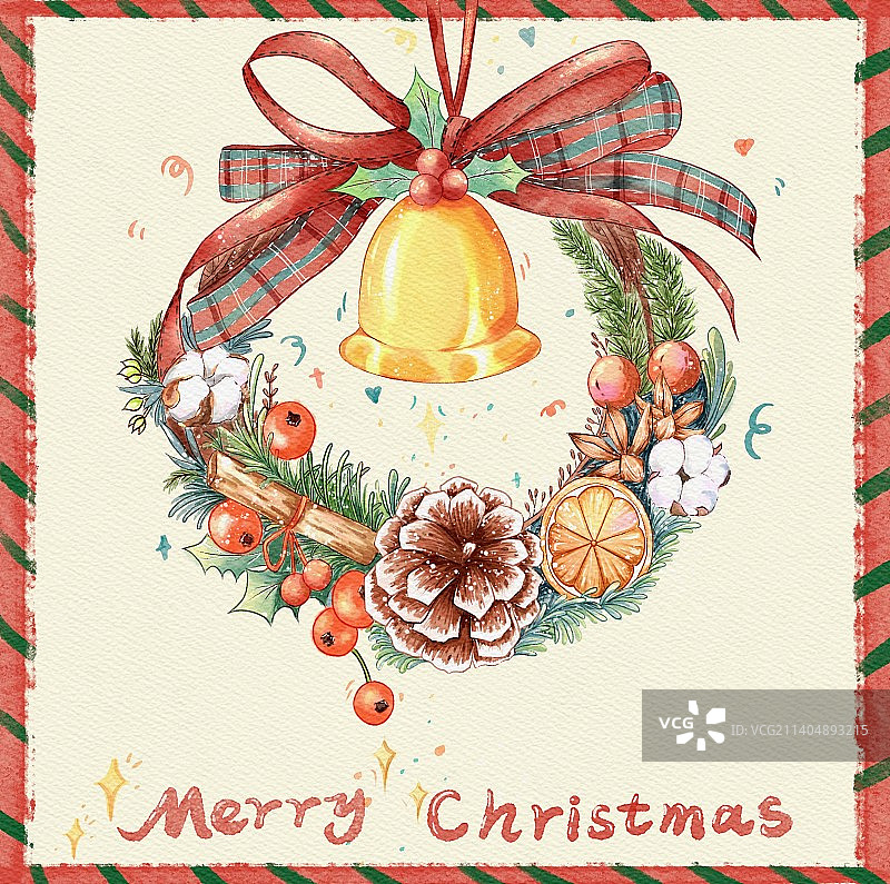 圣诞花环图片素材