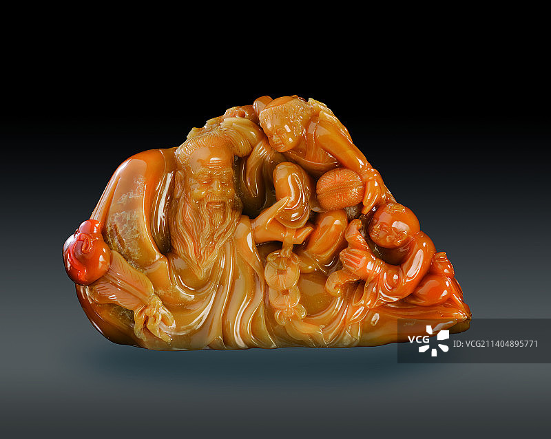 财神-田黄石图片素材