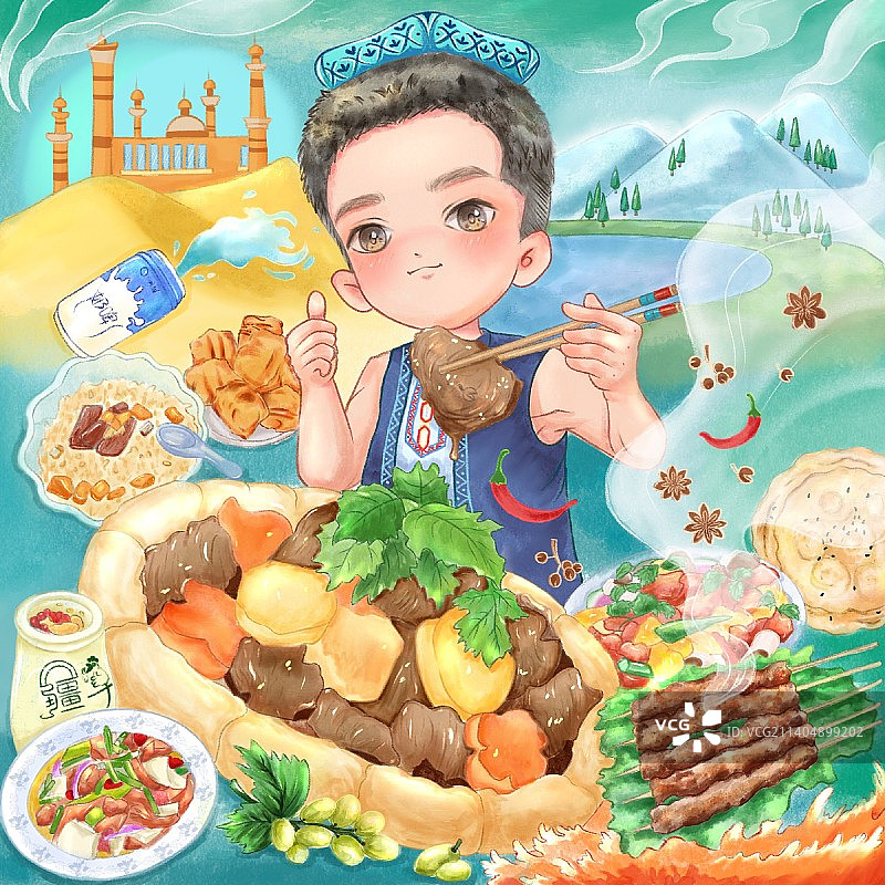 新疆美食图片素材