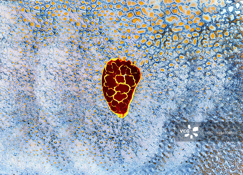 腾格里沙漠的地球之心图片素材