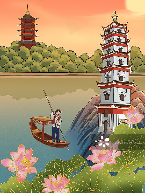 万名塔图片素材