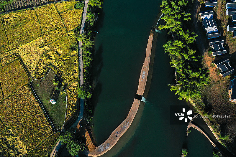 遇龙河田园风光图片素材